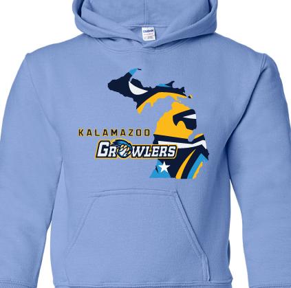 Michigan Logo Youth Hoodie Kalamazoo Growlers