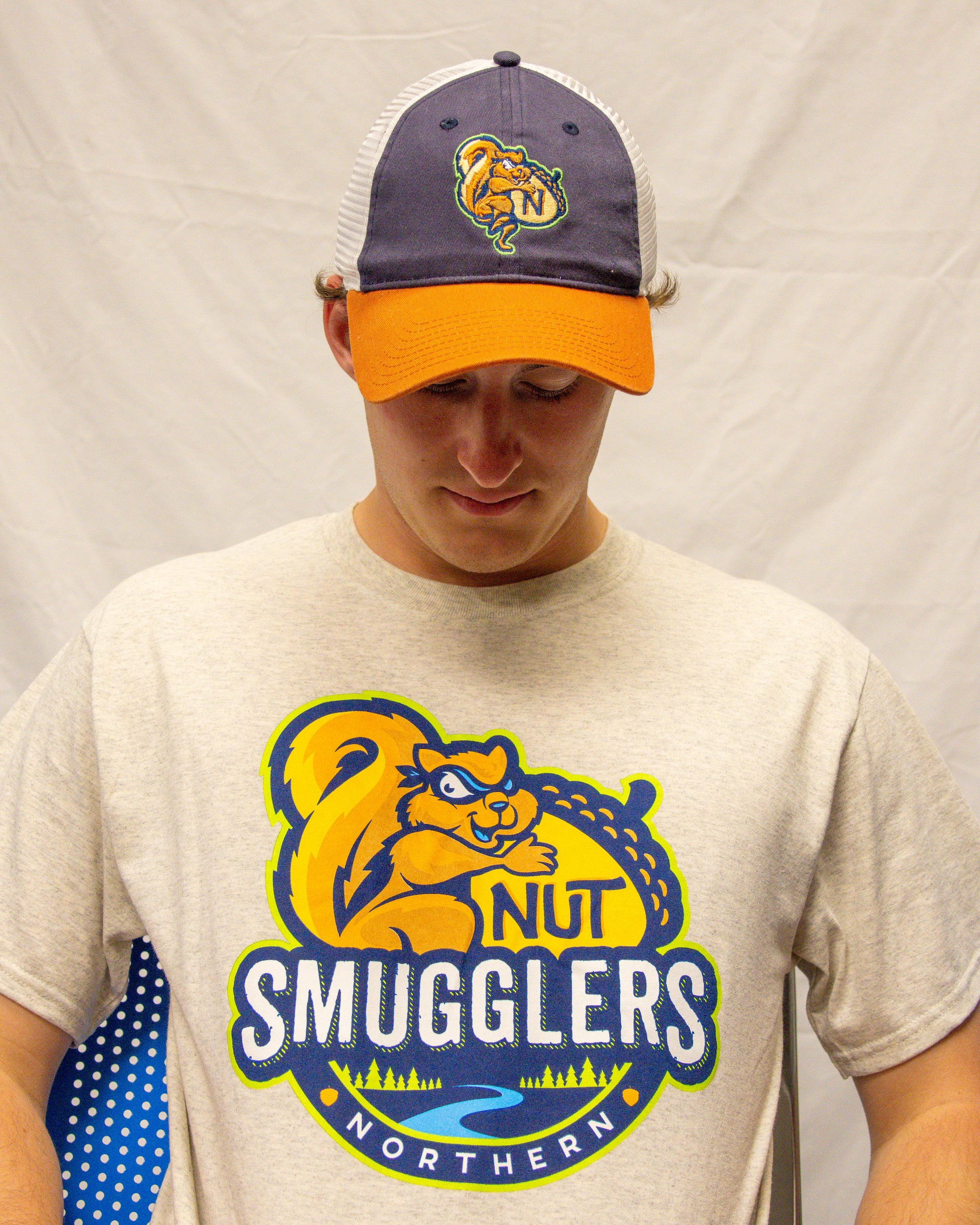 Oatmeal Heather Nut Smugglers T-Shirt Kalamazoo Growlers